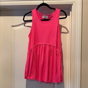 Pink Sleeveless Top